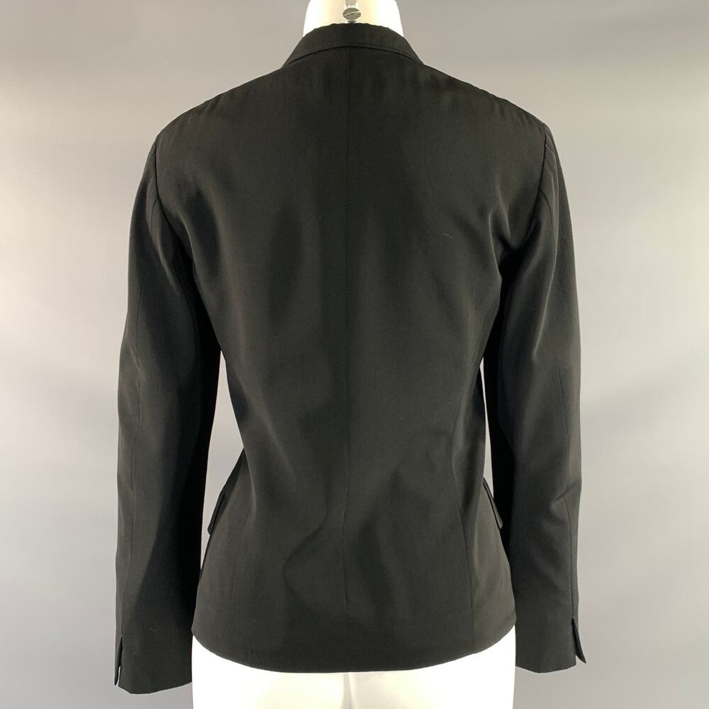 JIL SANDER Size 6 Black Wool Notch Lapel Jacket Blazer - Picture 3 of 7